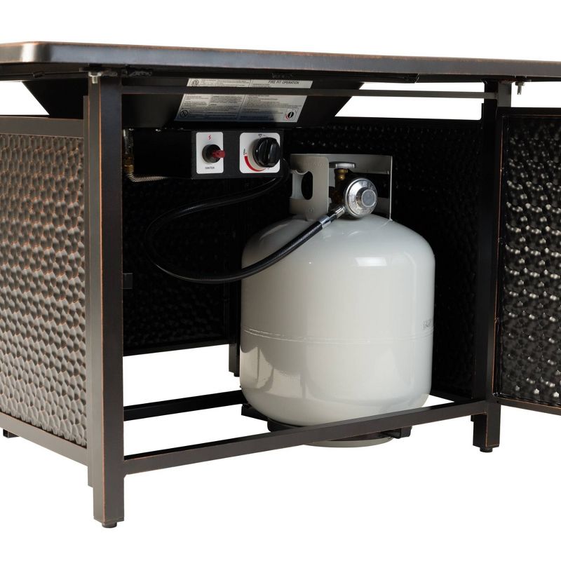 Walkers Square Aluminum LPG Fire Pit - Fire Sense