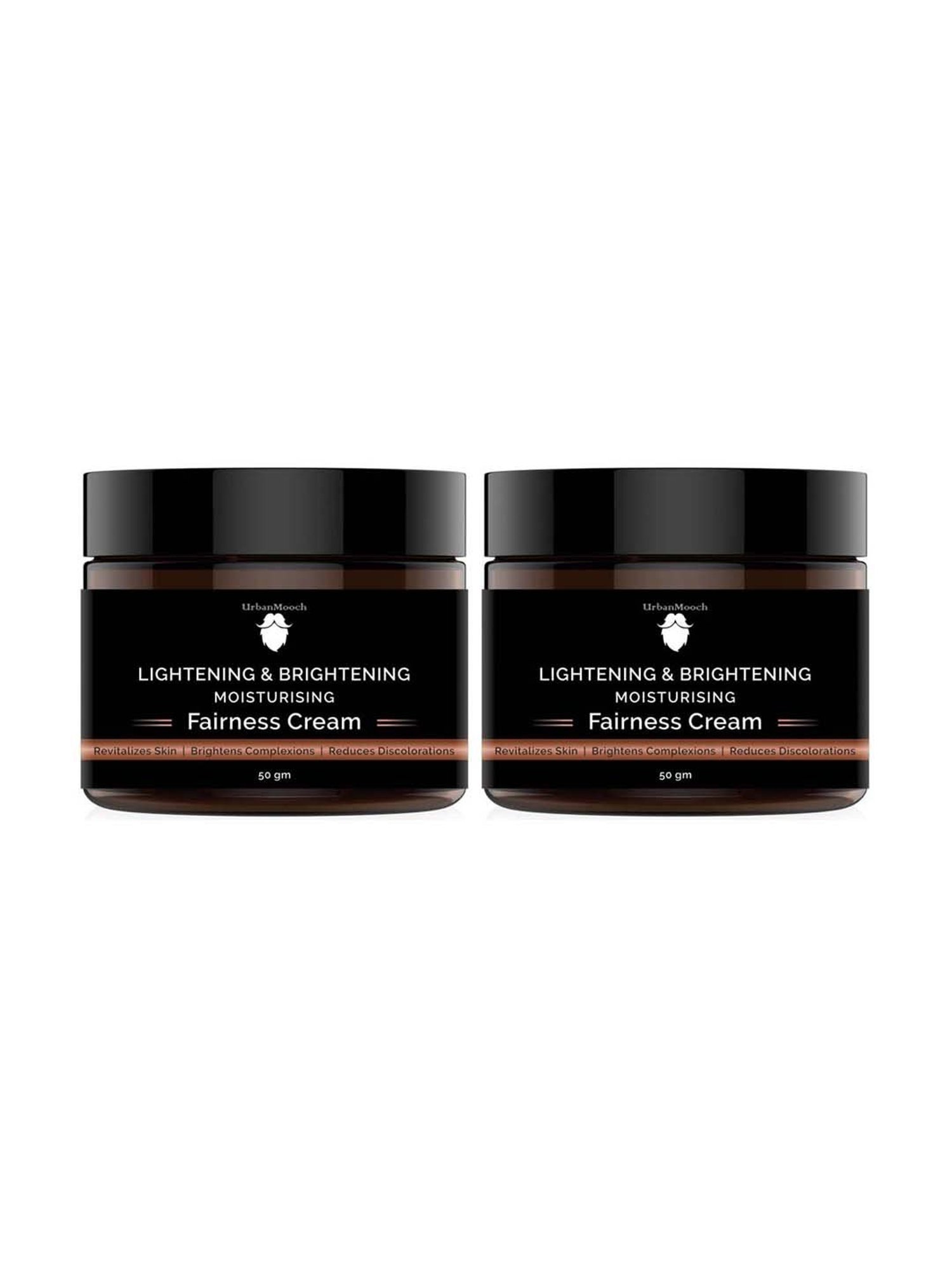 UrbanMooch Lightening & Brightening Moisturizing Fairness Cream Pack of 2 - 100 gm