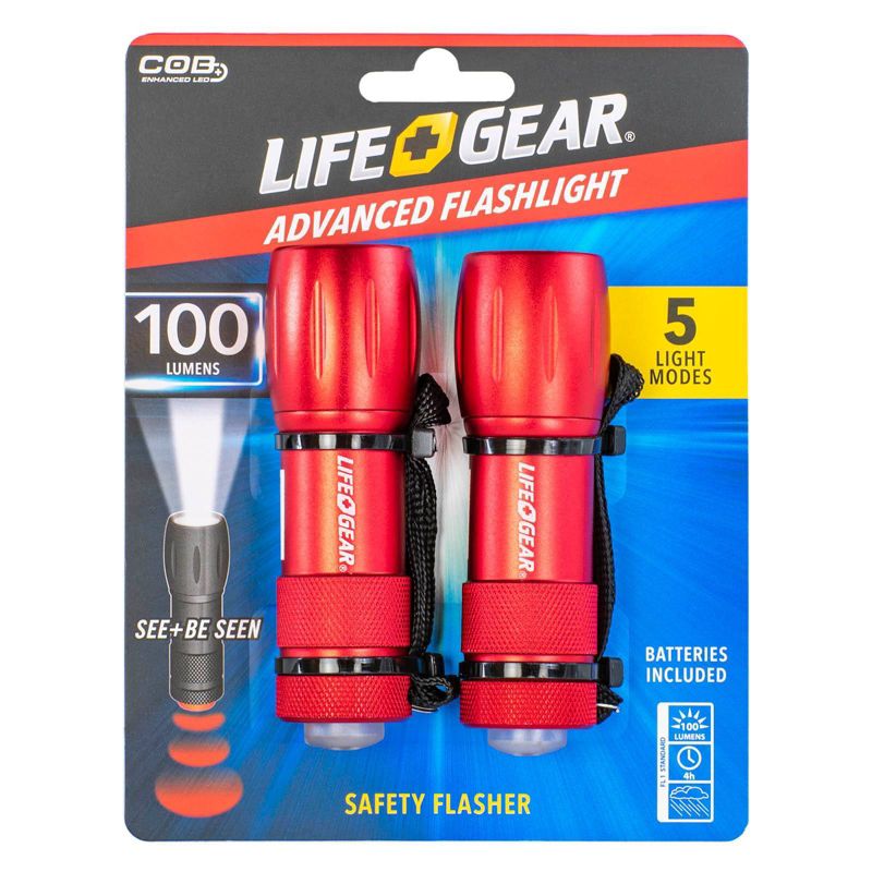 Life Gear 2pk LED Mini-Max 100 Lumens
