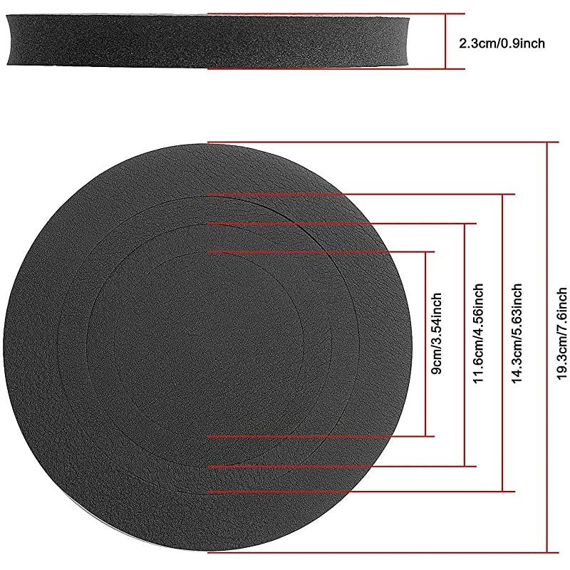 6" 6.5" 6.75 inch Universal EVA Self Adhesive Sponge High Rebound Waterproof Car Door Speaker Foam Fast Rings Baffle Kit