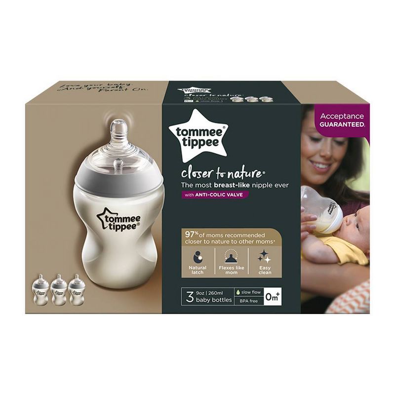 Tommee Tippee Closer to Nature Baby Bottle - 3pk - 9oz