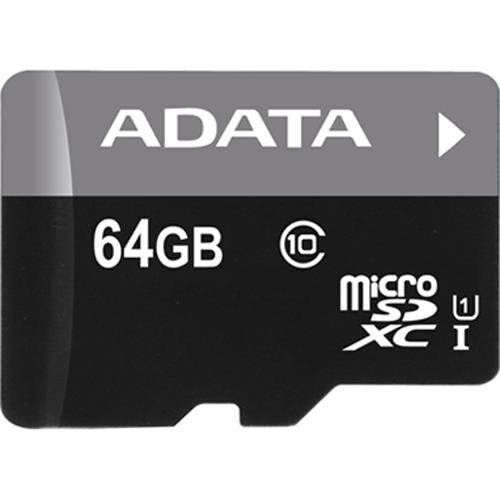 ADATA AUSDX64GUICL10-RA1 Premier 64 GB micro SDHC/SDXC UHS-I U1 Memory Card with One Adapter