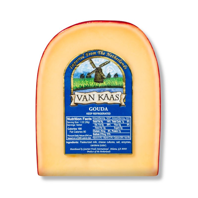 Van Kaas Gouda Cheese Wedge - 7oz