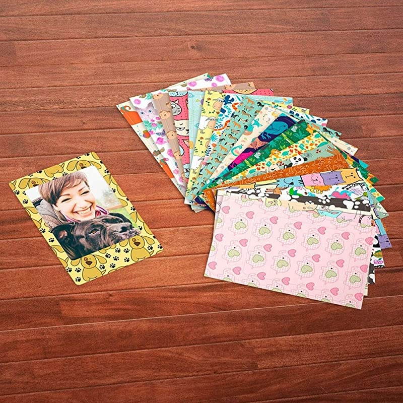 instax Mini Instant Film 20 Exposures + 20 Sticker Frames for Fuji Instax Prints Animal Package