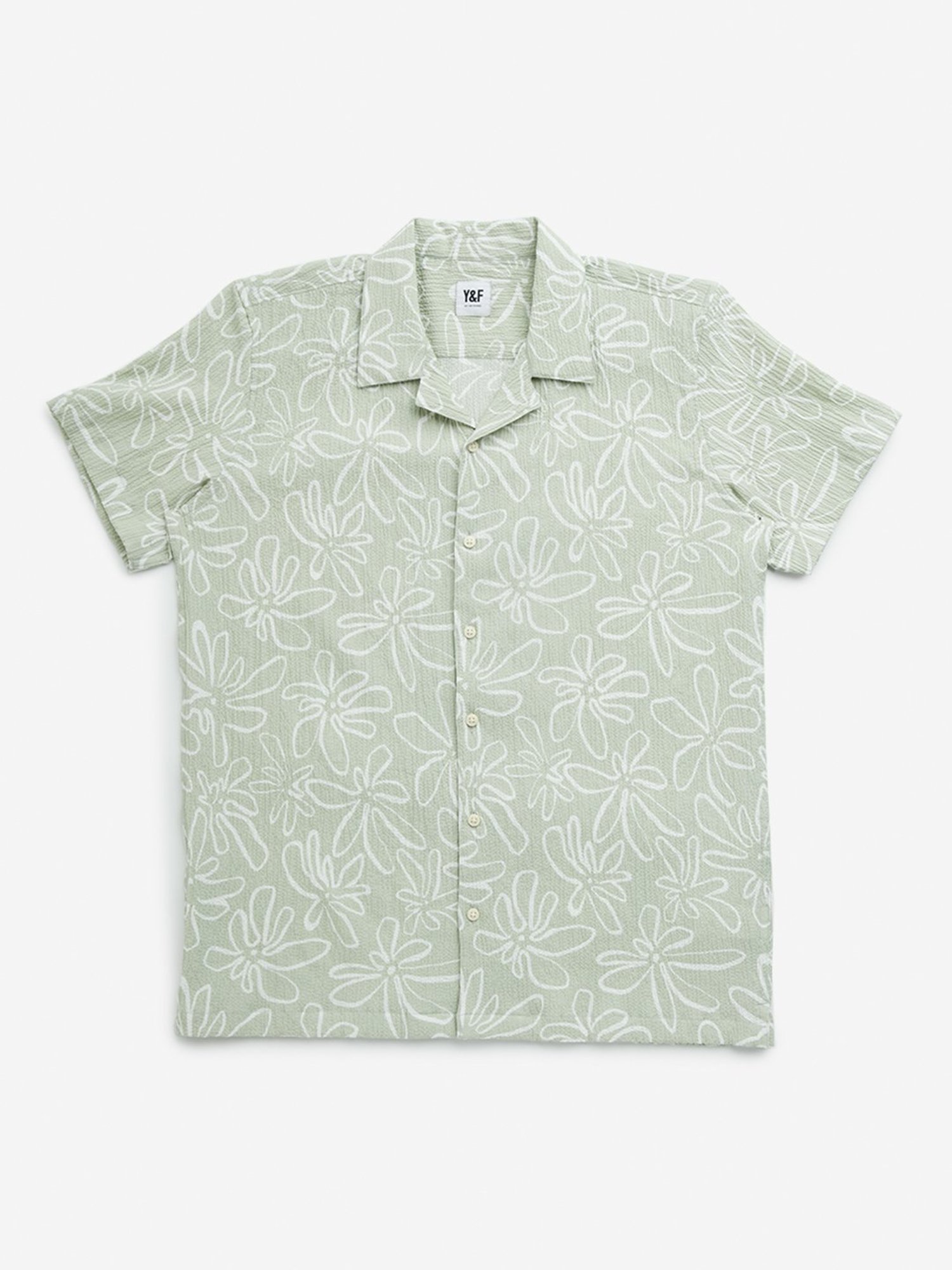 Y&F Kids by Westside Sage Floral Design Resort-Fit Shirt