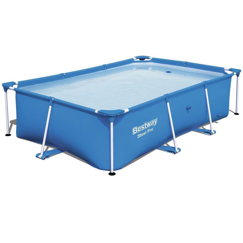 Bestway 8.5t x 5.5ft x 24in Rectangular Above Ground Pool Frame with Filter Pump