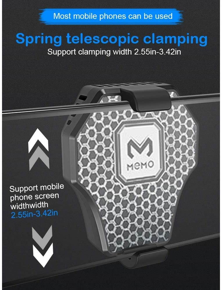 IVY Semiconductor Refrigeration Phone Cooling Fan [Upgraded Version] for Android iOS Game Radiator Portable - Blue