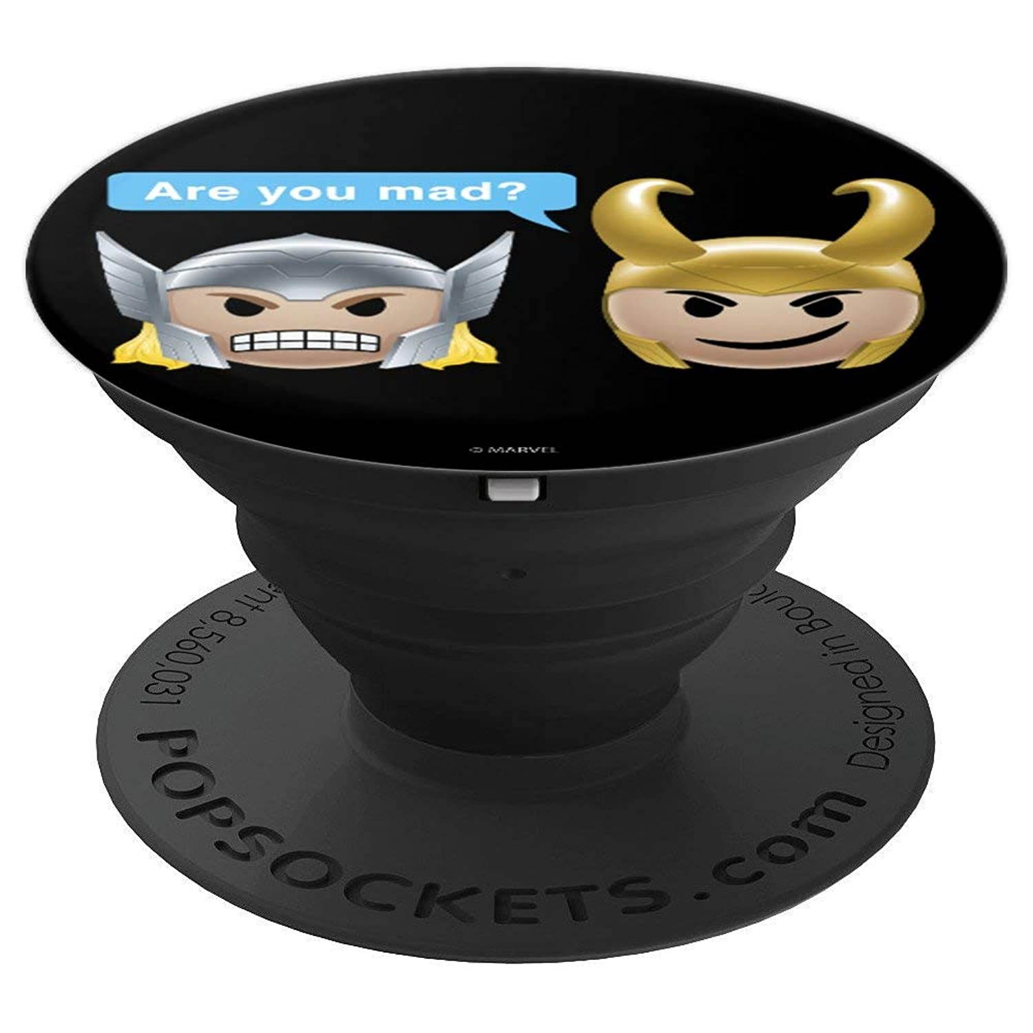 Marvel Avengers Thor & Loki Are You Mad Emojis PopSockets Grip and Stand for Phones and Tablets