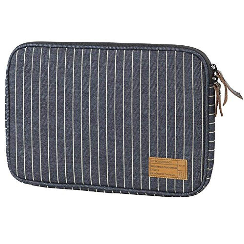 HEX Protective Sleeve Case with Rear Pocket for Microsoft Surface 3 Denim Stripe