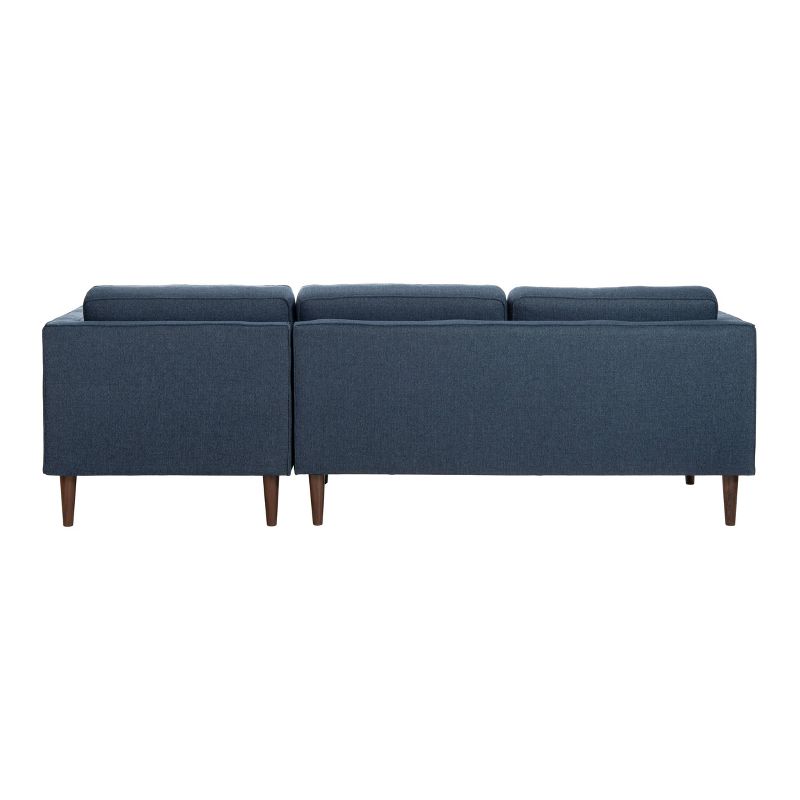 Dulce Mid-Century Chaise Sofa Dark Blue - Safavieh