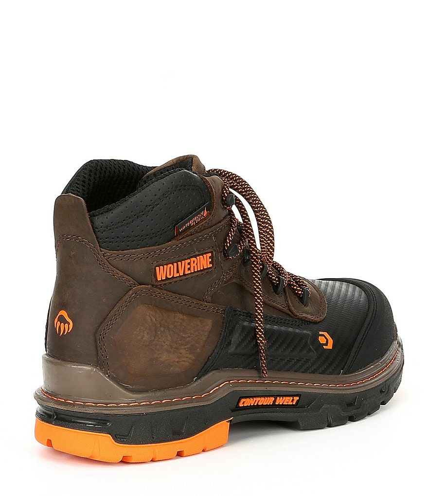 Wolverine Men's Overpass Mid 6#double; Composite Toe Waterproof Slip Resistant Work Boots