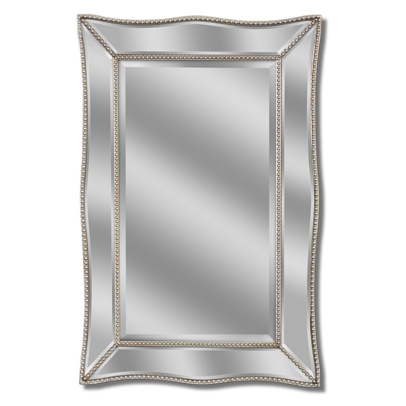 24" x 36" Scalloped Metro Beaded Mirror - Head West