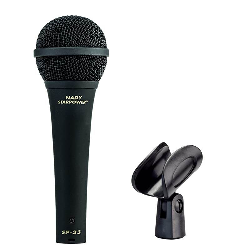 SP33 Dynamic Vocal Microphone 50Hz16kHz frequency range aluminum alloy voice coil and easytogrip comfortable rubber coating incudes microphone clip