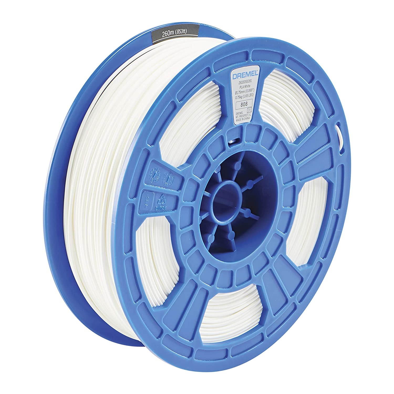 Dremel PLA-WHI-01 .75 kg PLA 3D Printer Filament (White)