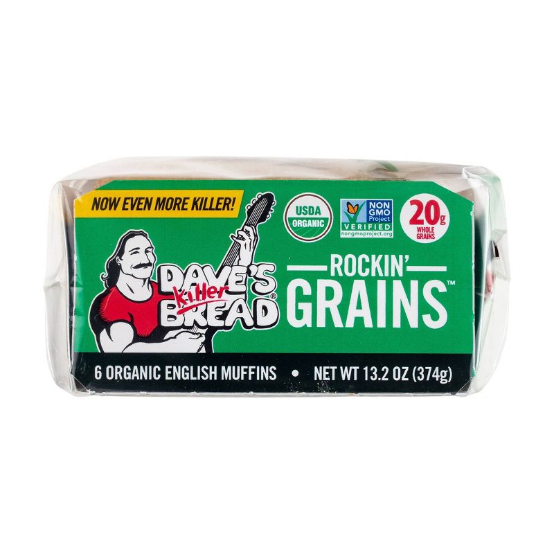 Dave's Killer Bread Organic Rockin' Grains English Muffins - 13.2oz/6ct