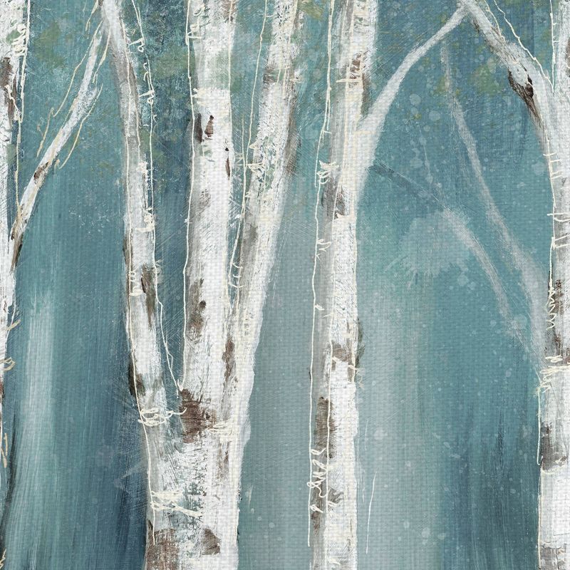 24" x 48" Birch on Blue Soft by Nan Art on Canvas - Fine Art Canvas