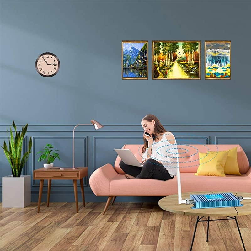 Cell Phone Signal Booster for Verizon 4G LTE 700MHz Band 13 FDD Mobile Signal Repeater Amplifier Antenna Kits Improves 4G LTE Data Rates and Supports Volte