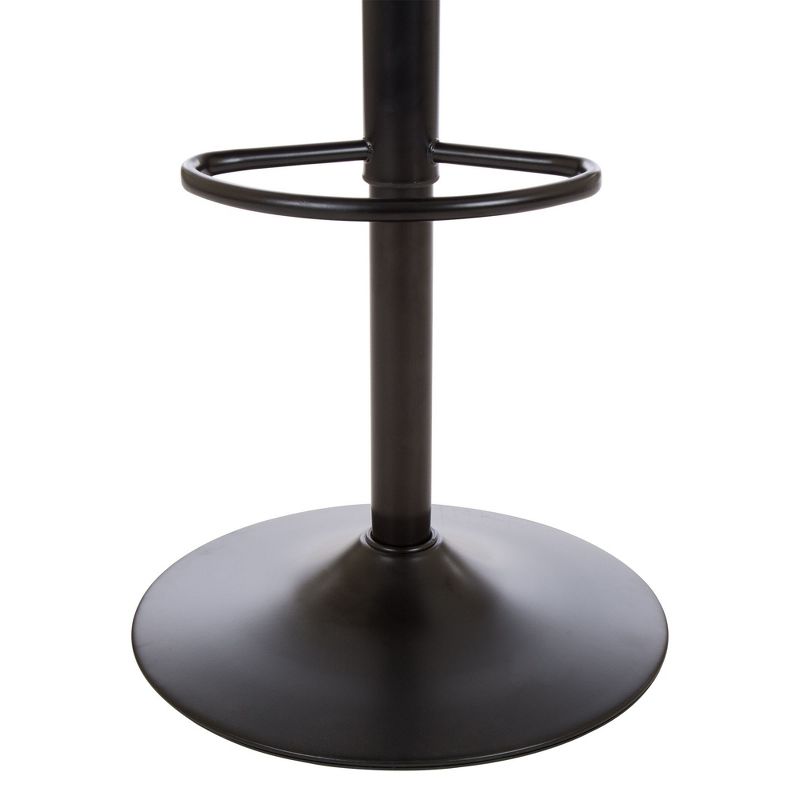 Set of 2 Mid-Century Leatherette Swivel Barstool Hunter Green - Glitzhome