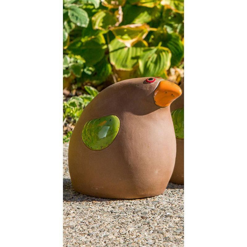 7" Handmade Glazed Ceramic Toucan Statue - Alfresco Home LLC