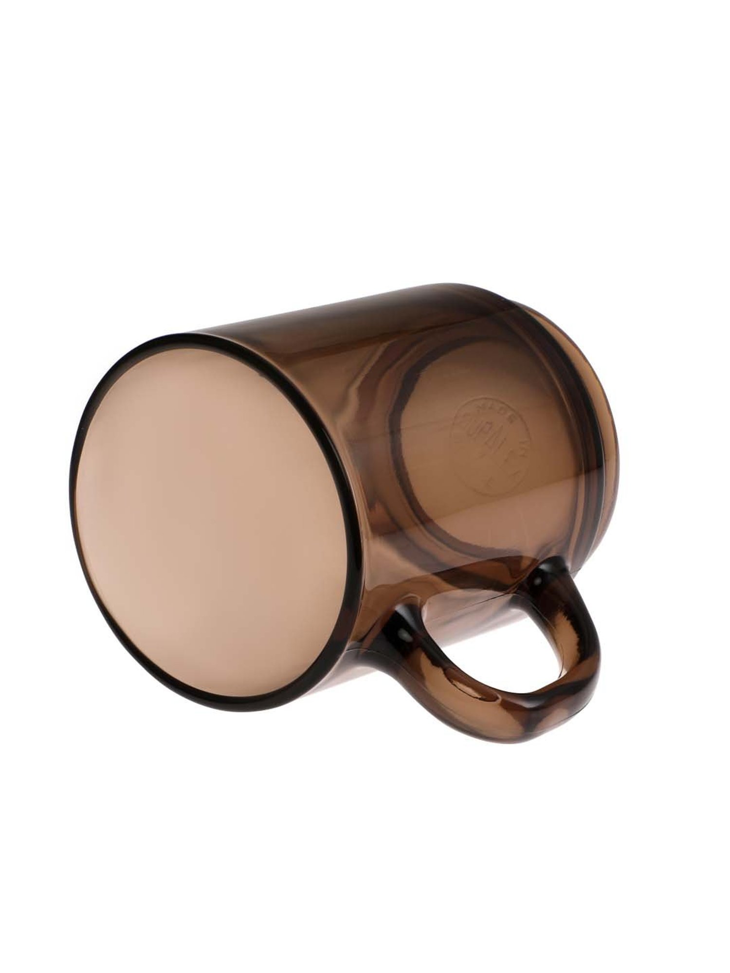 Duralex 'Versailles' Brown Glass 10.5 cm Mug (0.26 L) - Set of 6