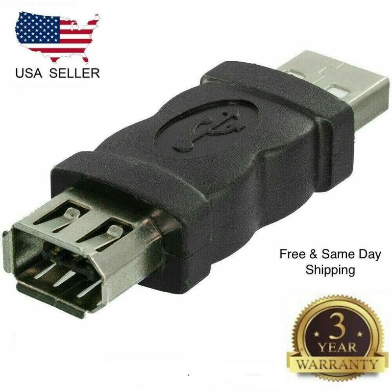 Micro Connectors, Inc. 6 feet Firewire Cable 1394B 9 Pin to 6 Pin (E07-238)