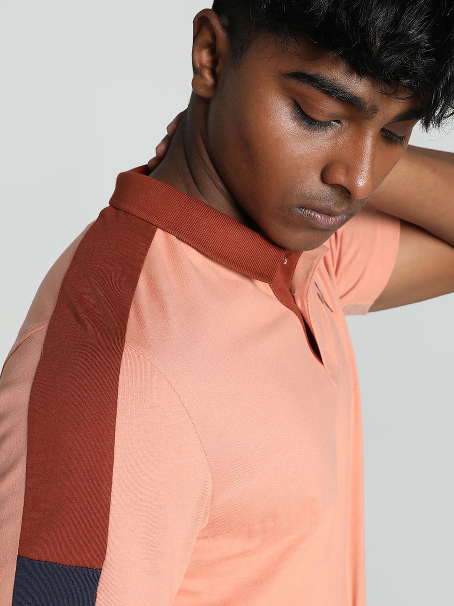 Puma Pink Cotton Regular Fit Polo T-Shirt