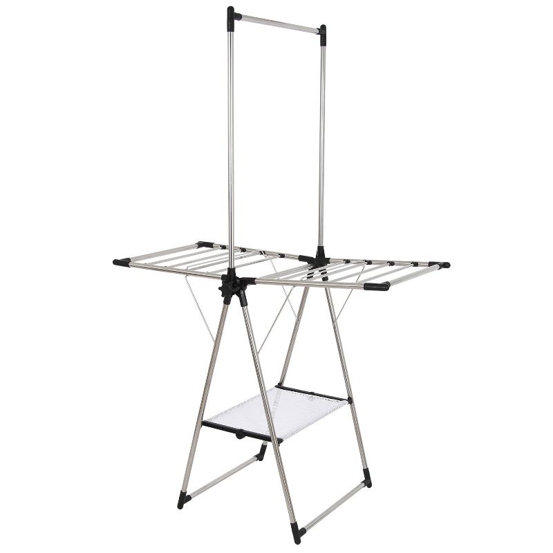 Sunbeam Bamboo and Stainless Steel  Foldable Drying Rack