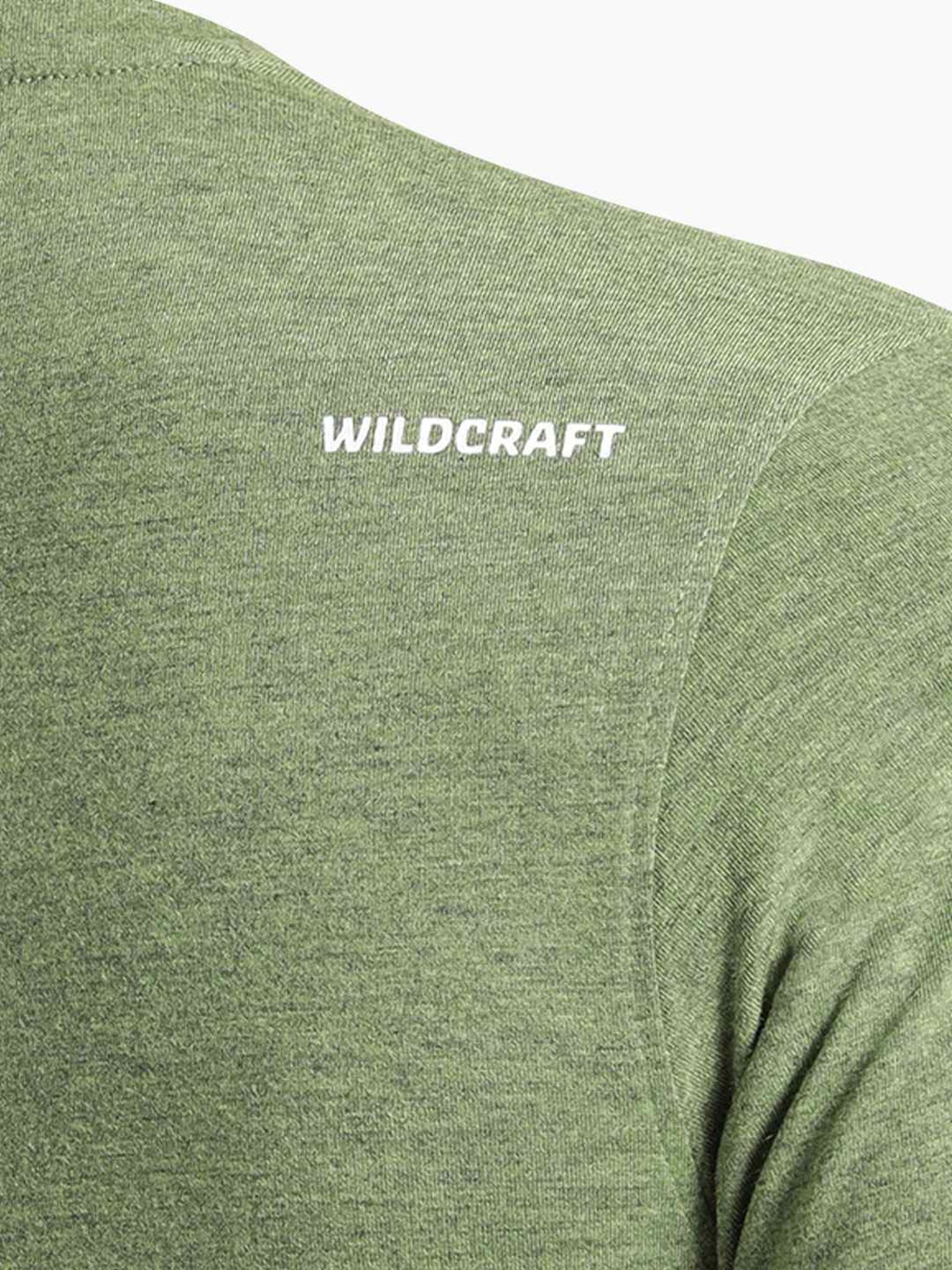 Wildcraft Green  Regular Fit Printed Sports T-Shirt