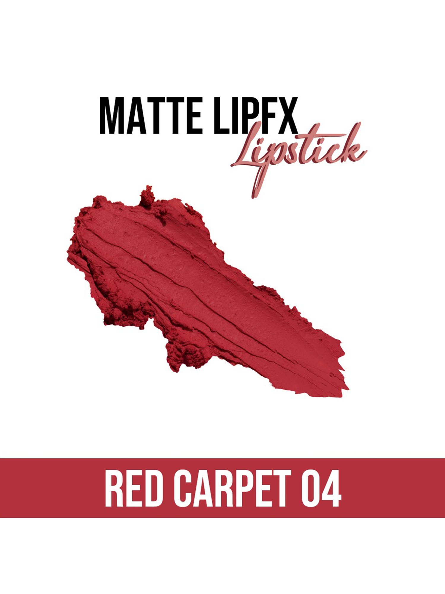 C2P PROFESSIONAL MAKEUP Matte Lip FX Lipstick Red Carpet 04 - 3.5 gm