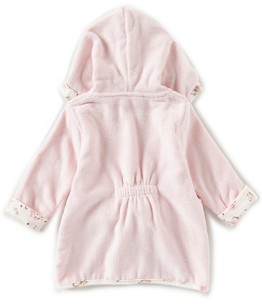 Little Me Baby Girls Newborn-9 Months Vintage Rose Hooded Bath Robe
