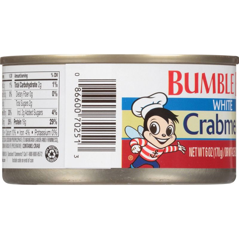 Bumble Bee White Crab Meat - 6oz