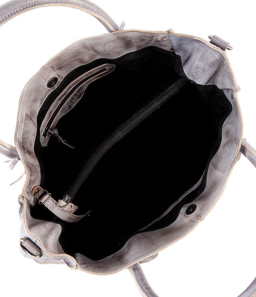 Bed Stu Rockaway Stitch-Detail Distressed Satchel Bag