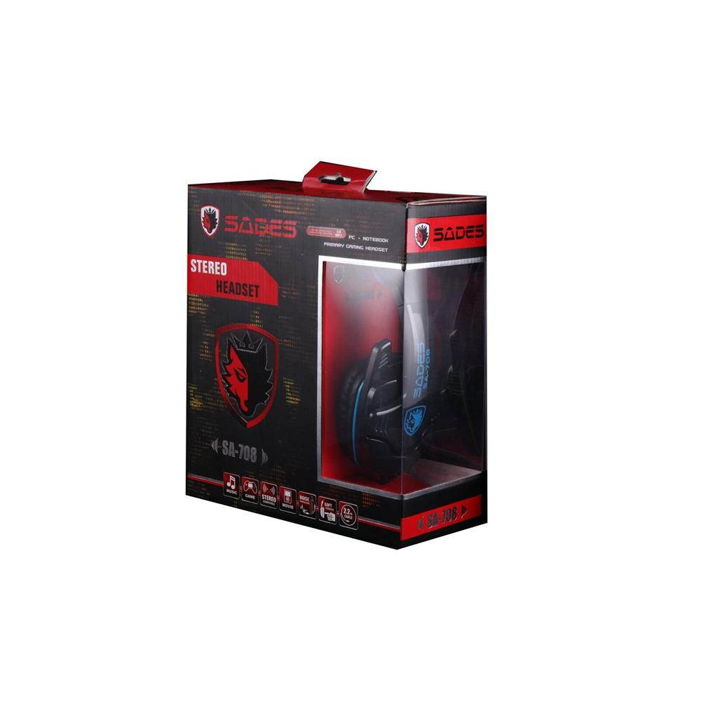 SADES 708 3.5mm Computer Headset Gaming with microphone headphone for PC laptop