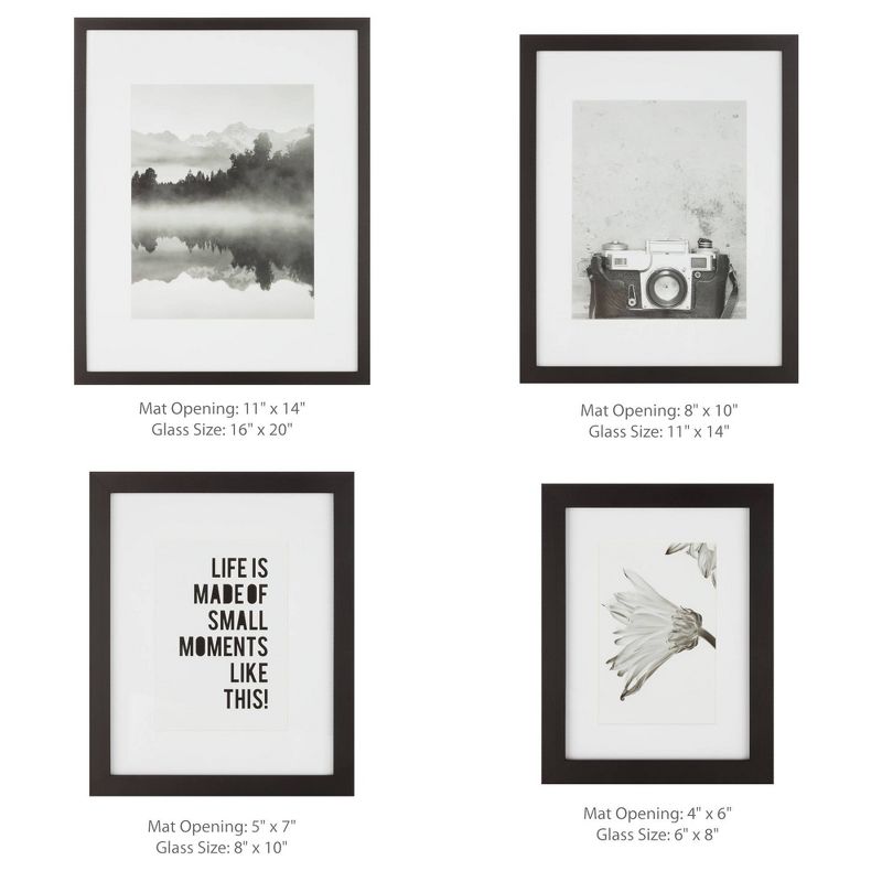 7pc Cluster Gallery Kit Black - Instapoints