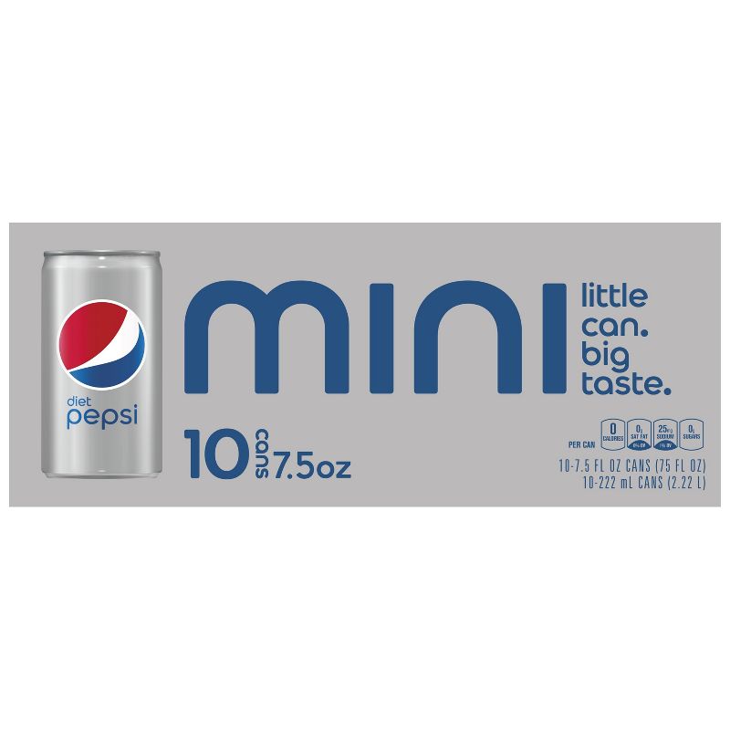 Diet Pepsi - 10pk/7.5 fl oz Mini Cans