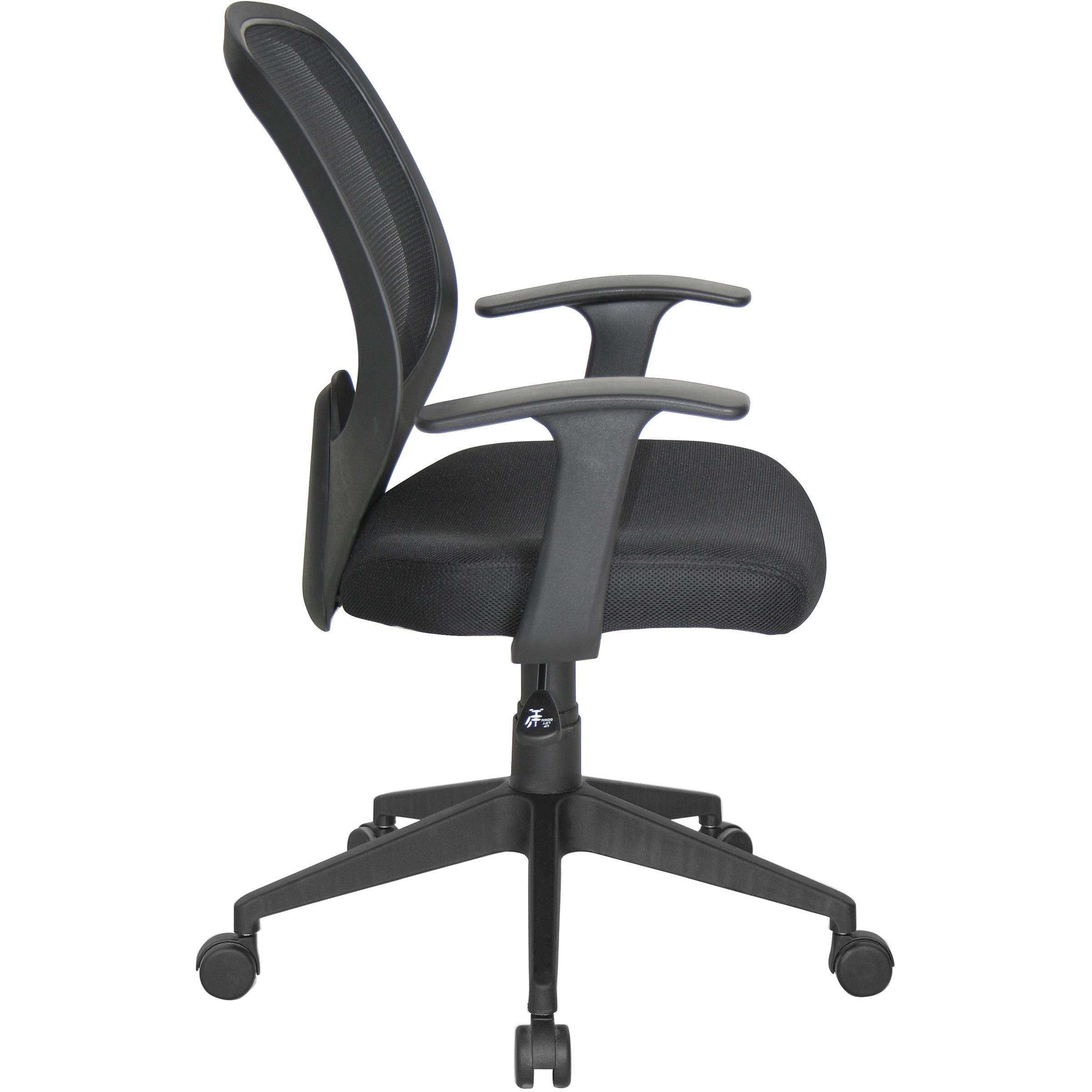 OFM Essentials Collection Mesh Swivel Task Chair with Arms, in Black (E1000)