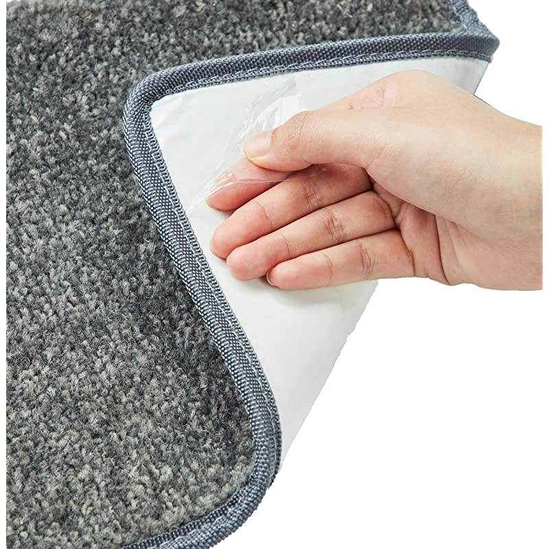 Landing Carpet NonSlip Matching Mat for s Indoor Rug SelfAdhesive amp Easy Installation Pet amp Child Friendly Skid Resistant amp Washable Grey 2 x 3