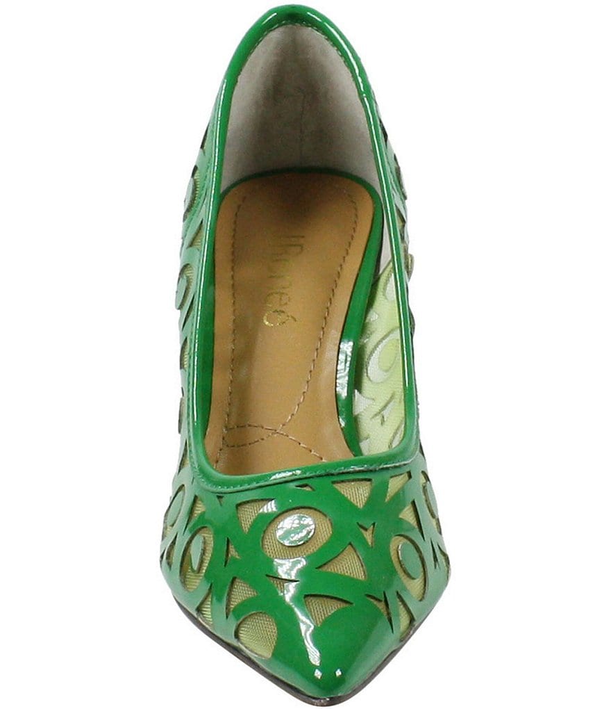 J. Renee Jameena Patent Laser Cut Pumps