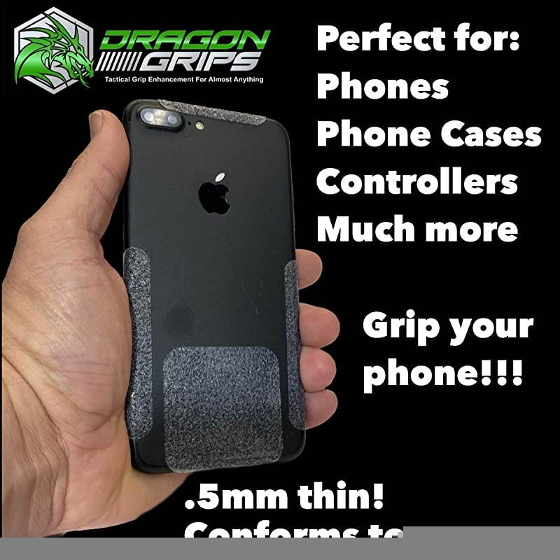 13pc Clear Grip Tape Decal Stickers for iPhone Tablet Mouse Computer Textured Silicone Rubber Traction Grip Adhesive Great for Gaming Mouse Controllers and RC Vehicle Controls Clear