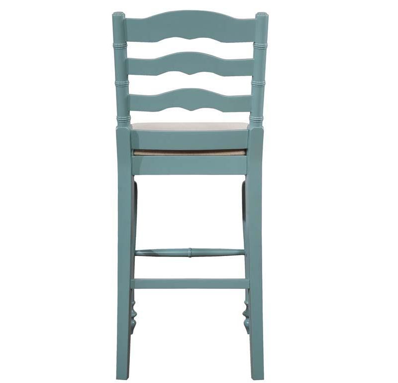 Linon Melva Antique Blue Bar Stool
