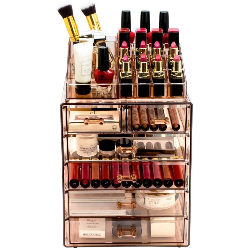 Sorbus Makeup Storage Case - Style 2 - Brown