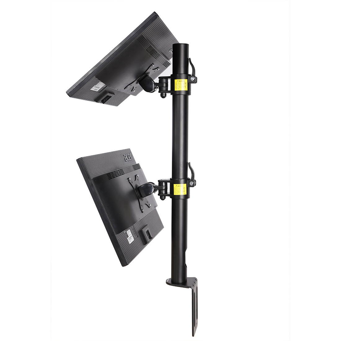 FLEXIMOUNTS D1DV Full Motion Vertical Dual Desk Mounts Stand for 2 screens up to 27" LCD Monitor