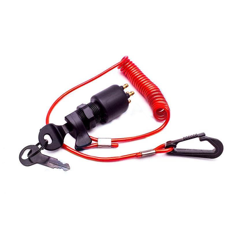 OMC BRP Johnson Evinrude Ignition Switch & Lanyard 5005801 1996 & up 765562