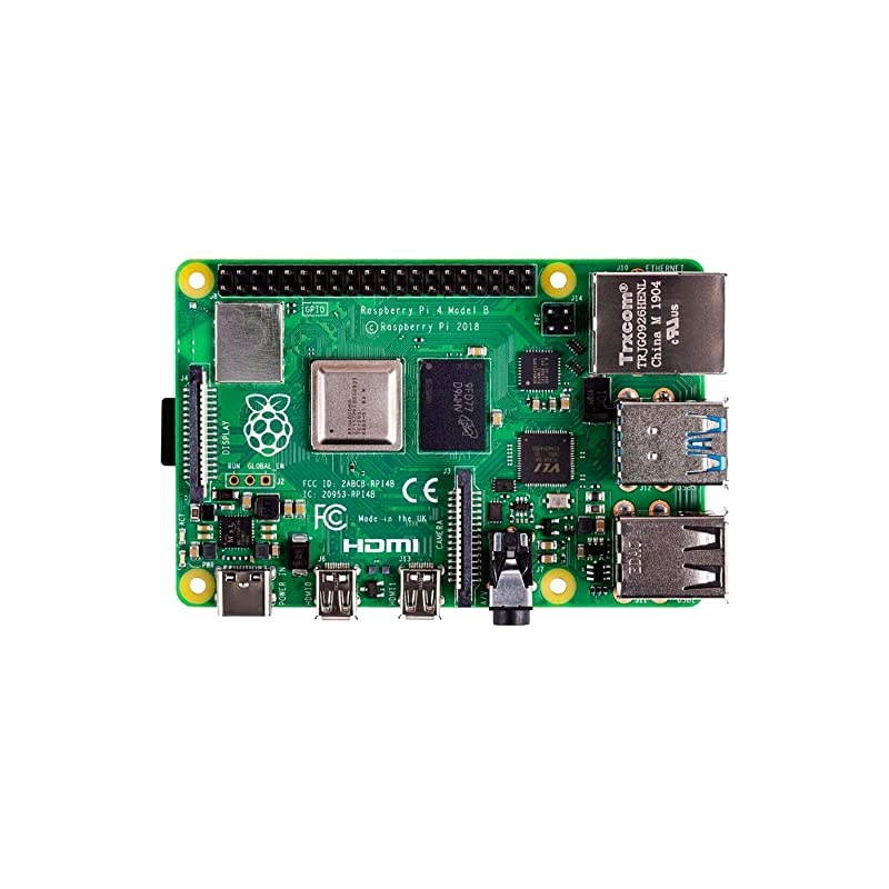 Pi 4 Model B 2019 Quad Core 64 Bit WiFi Bluetooth (4GB)