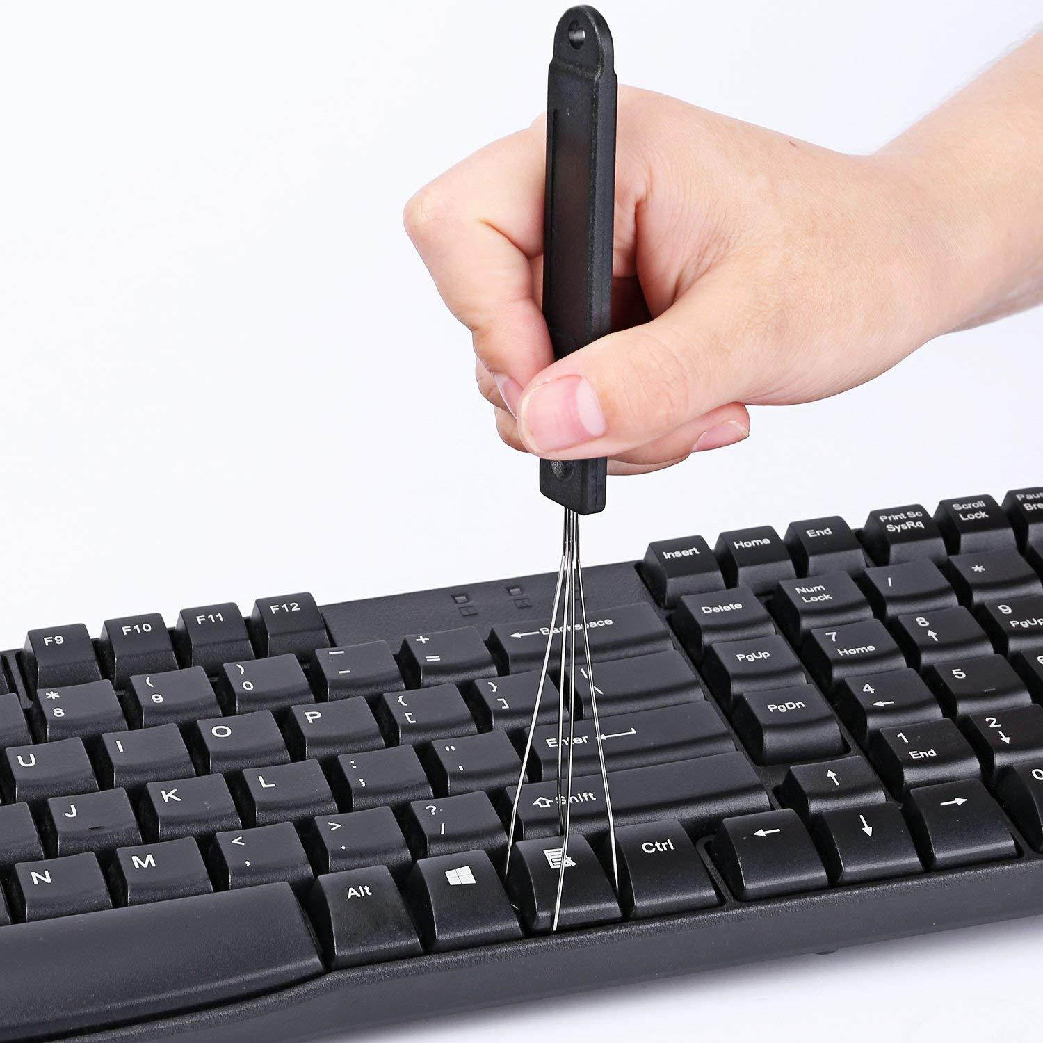 Hapurs [2-Pack] Steel Key Puller Keycap Puller/Key Cap Remover for Mechanical Keyboard for Removing Fixing Keyboard Tools