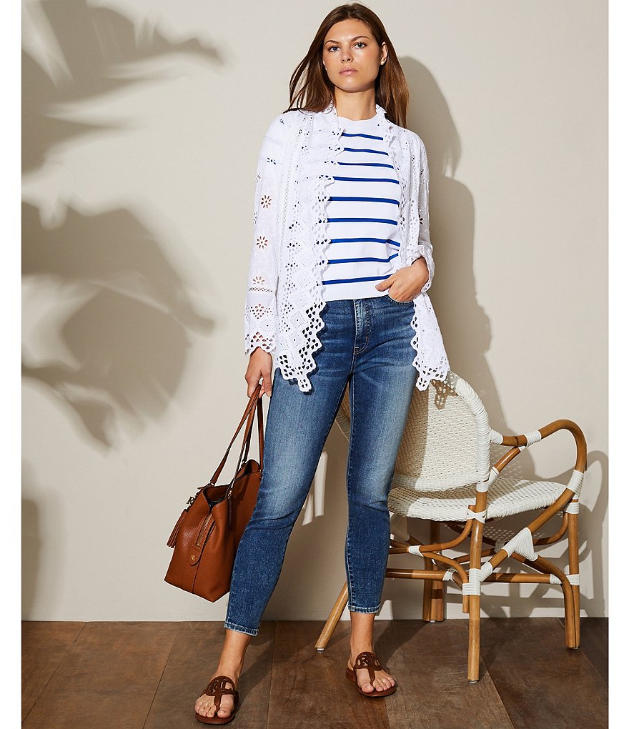 Lauren Ralph Lauren Audrie Leather Logo Thong Sandals