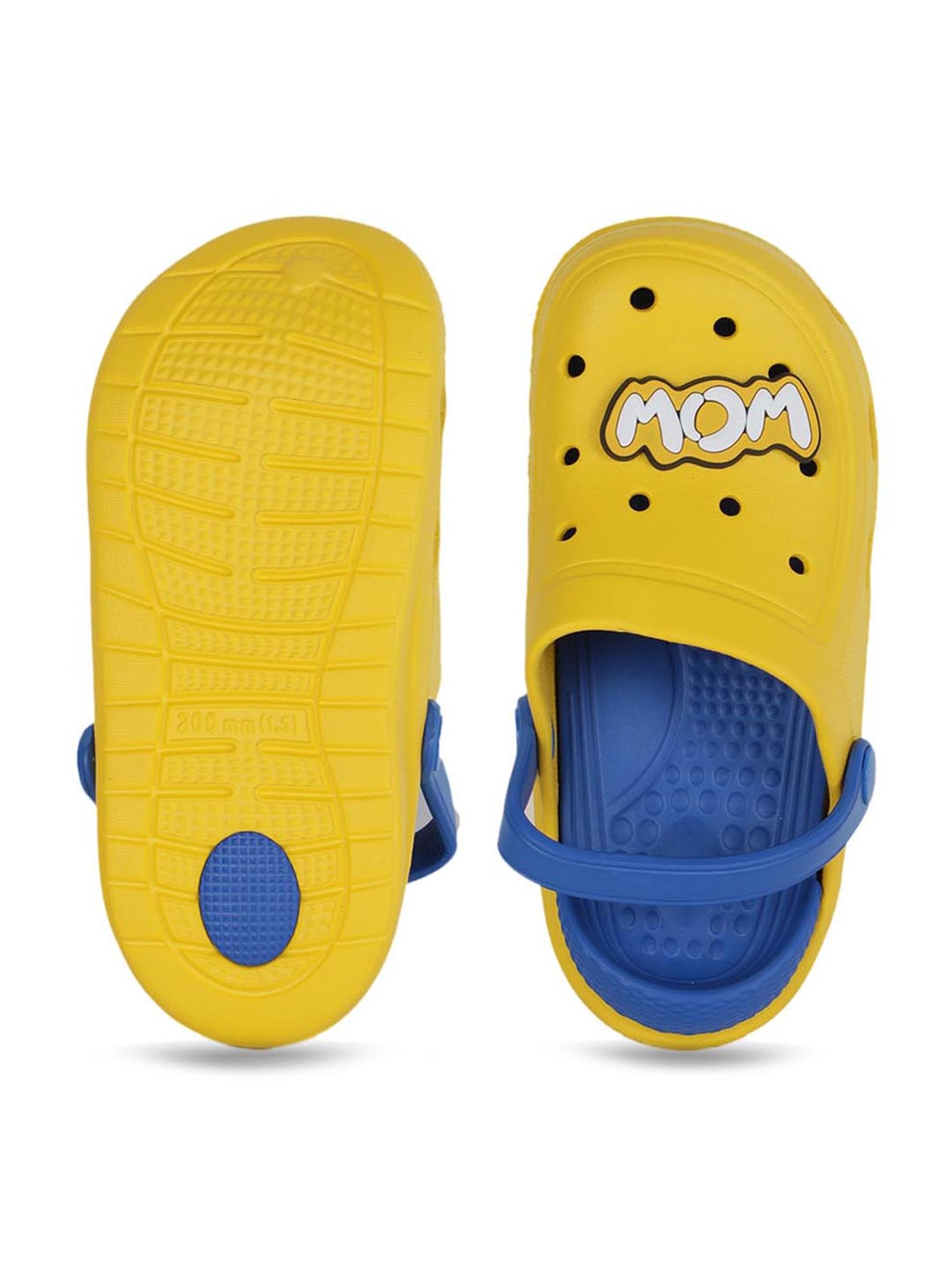 Passion Petals Kids Yellow Sling Back Clogs