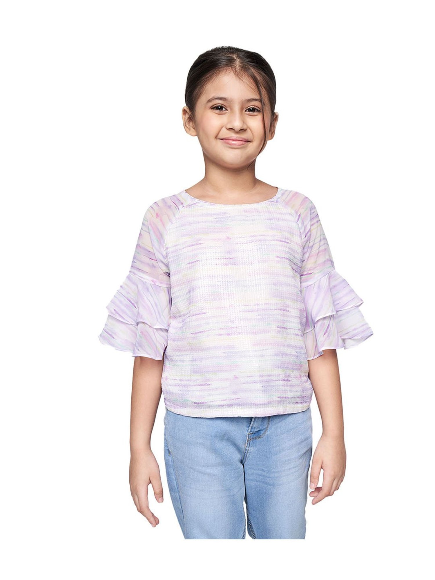Tiny Girl Kids Pink Solid Top