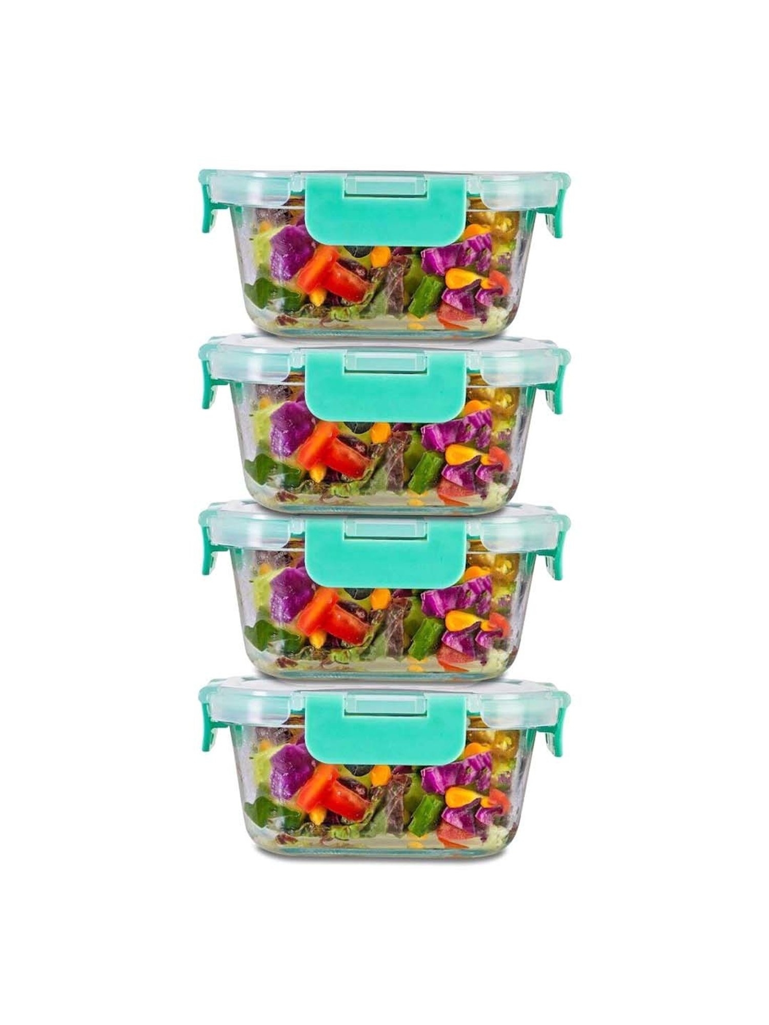 Allo Borosilicate Glass Containers with Lids Microwave Safe Container for Glass Storage Containers