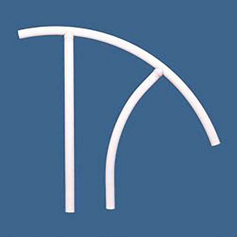 Saftron TRTD 130-W High Impact Marine Grade Aluminum Triton Grab Rail, White